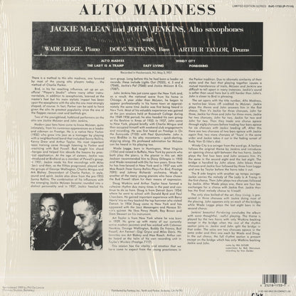 Jackie McLean - John Jenkins / ジャッキー・マクリーン　ジョン・ジェンキンス / Alto Madness (OJC-1733)