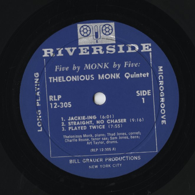 Thelonious Monk / セロニアス・モンク / 5 By Monk By 5  (RLP 12-305)