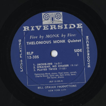 Thelonious Monk / セロニアス・モンク / 5 By Monk By 5  (RLP 12-305)