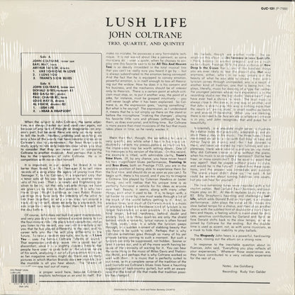John Coltrane - Lush Life (OJC-131) 1984 US OJC｜中古LP