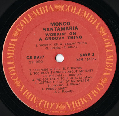 Mongo Santamaria - Workin' On A Groovy Thing (CS 9937) 1970's US Columbia｜中古LP