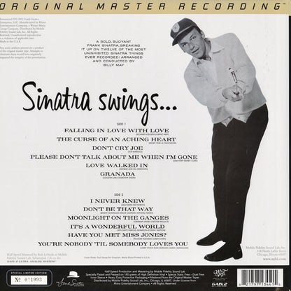 Frank Sinatra / フランク・シナトラ / Swing Along With Me - Sinatra Swings... - 180g (MFSL 1-344) 高音質 Mobile Fidelity盤