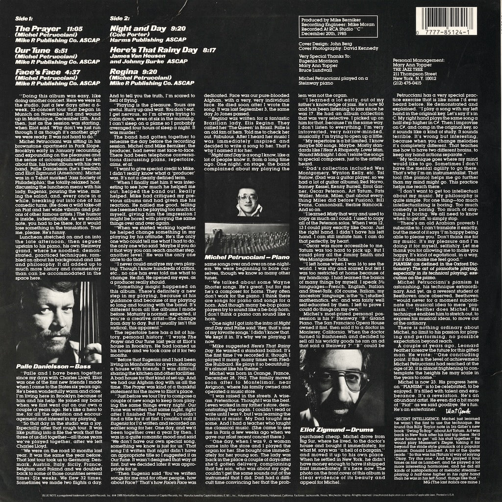 Michel Petrucciani / ミシェル・ペトルチアーニ / Pianism (BT-85124) - US Blue Note