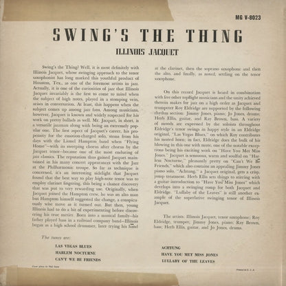 Illinois Jacquet / イリノイ・ジャケー / Swing's The Thing (MG V-8023)