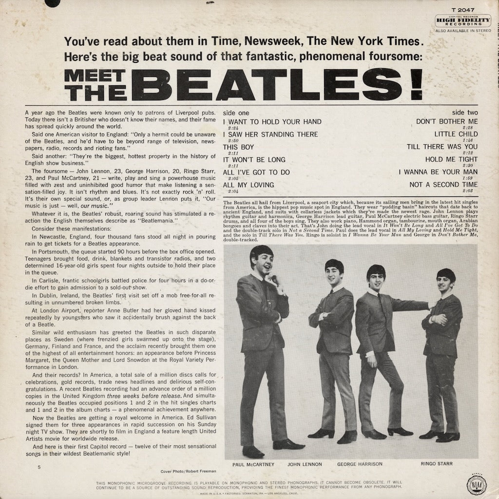The Beatles / ビートルズ / Meet The Beatles! (T-2047)