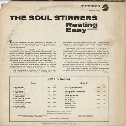 The Soul Stirrers - Resting Easy (LPS 10021) LP 1970's US Checker｜中古LP
