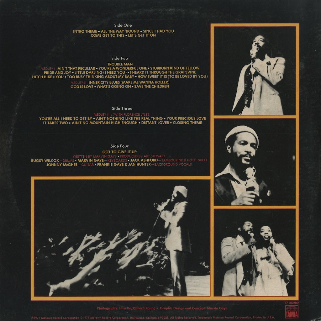 Marvin Gaye - Live At The London Palladium (T7-352R2) LP 1977 US Tamla｜中古LP