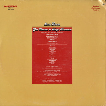 Leon Thomas – Gold Sunrise On Magic Mountain (M51-5003) LP 1971 US Mega | 中古LP