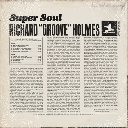 Richard Groove Holmes - Super Soul (PRST 7497) 1967 US Prestige｜中古LP