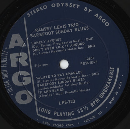 Ramsey Lewis - Barefoot Sunday Blues (LPS-723) LP 1963 US Argo｜中古LP