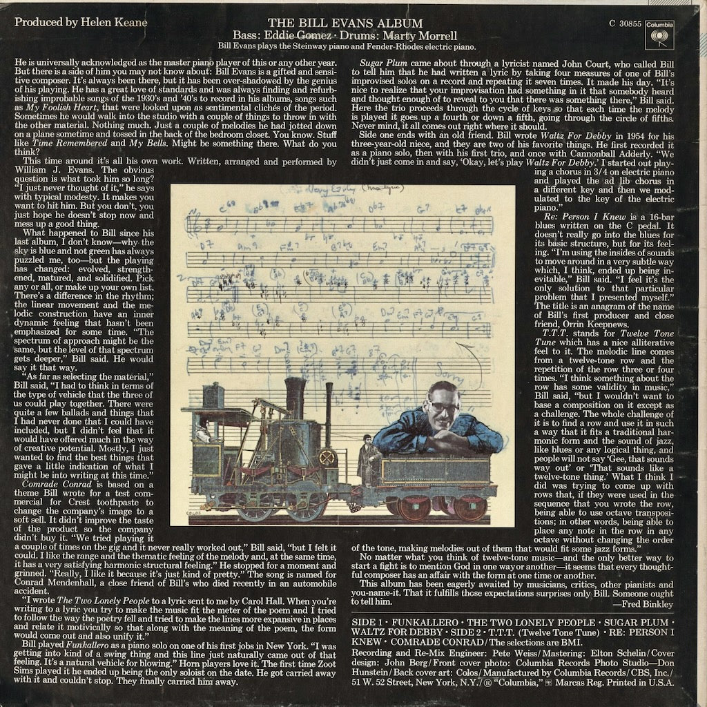 Bill Evans - The Bill Evans Album (C 30855) LP 1971 US Columbia｜中古LP