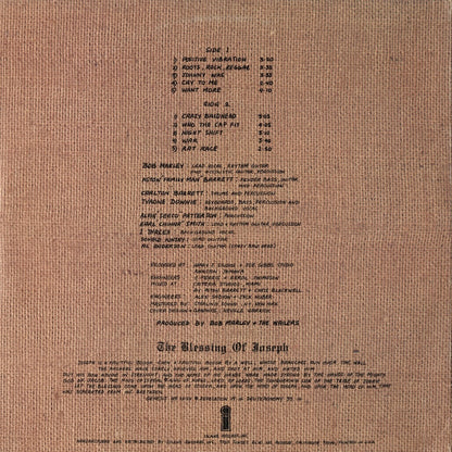 Bob Marley & The Wailers / ボブ・マーリー＆ウェイラーズ / Rastaman Vibration (ILPS 9383)