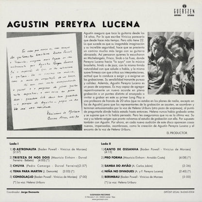 Agustin Pereyra Lucena – Agustin Pereyra Lucena (1970) (GUPEN01) 2008 SPA Guerssen | 中古LP