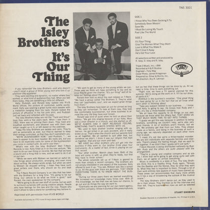 The Isley Brothers - It's Our Thing (TNS 3001) 1969 US T-Neck｜中古LP)