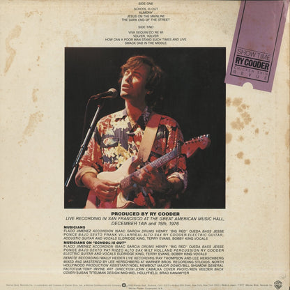 Ry Cooder / ライ・クーダー / Show Time (P-10384W)