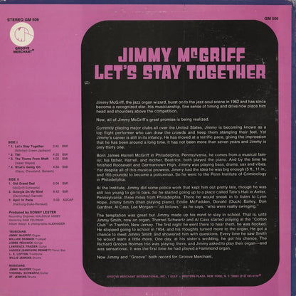 Jimmy McGriff / ジミー・マクグリフ / Let's Stay Together (GM 506)