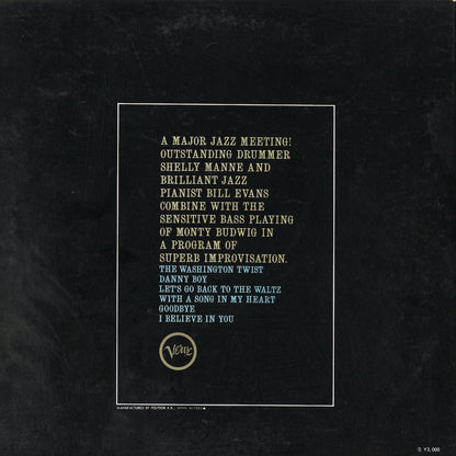 Bill Evans, Shelly Manne With Monty Budwig / シェリー・マン　ビル・エヴァンス / Empathy (MV 2043)