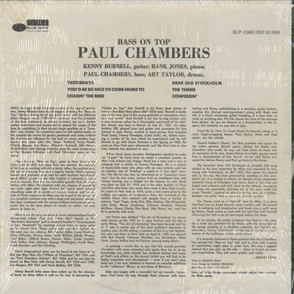 Paul Chambers - Bass On Top (BST 81569) 1971 US Blue Note - UA｜中古LP