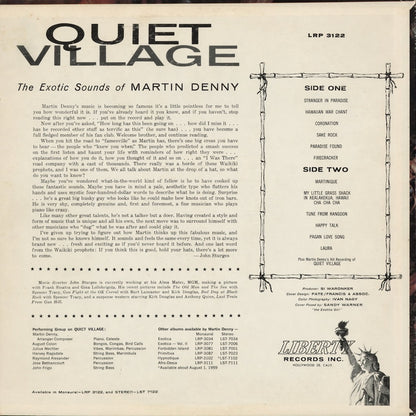 Martin Denny - Quiet Village (LRP 3122) 1960 US Liberty MONO｜中古LP