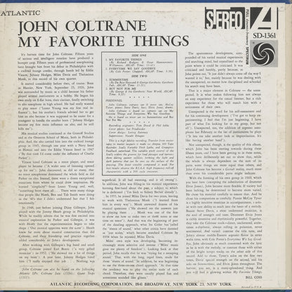 John Coltrane – My Favorite Things (SD 1361) 1962 US Atlantic | 中古LP