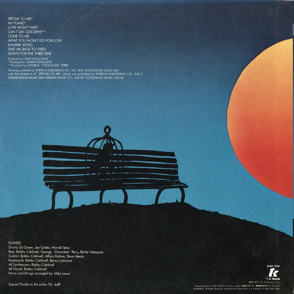 Bobby Caldwell - Bobby Caldwell (25AP 1354) LP 1978 JPN TK Records｜中古LP