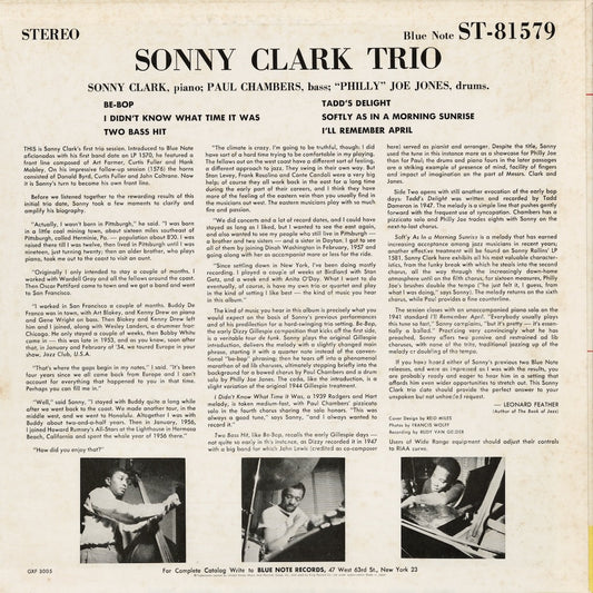 Sonny Clark – Sonny Clark Trio (GXF 3005) 1977 JPN Blue Note｜中古LP