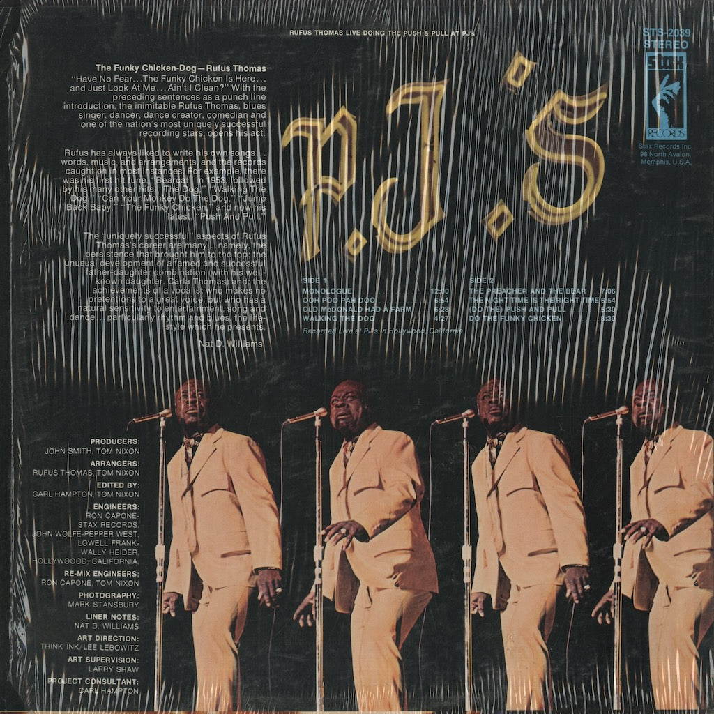 Rufus Thomas / ルーファス・トーマス / Live Doing The Push & Pull At P.J.'s (STS-2039)