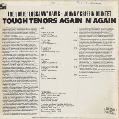 Eddie Davis, Johnny Griffin Quintet - Tough Tenors Again 'N' Again (PR 7063) LP 1980 US Pausa｜中古LP