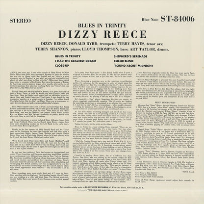Dizzy Reece - Blues In Trinity (BN 4006) LP 1990 JPN Blue Note｜中古LP