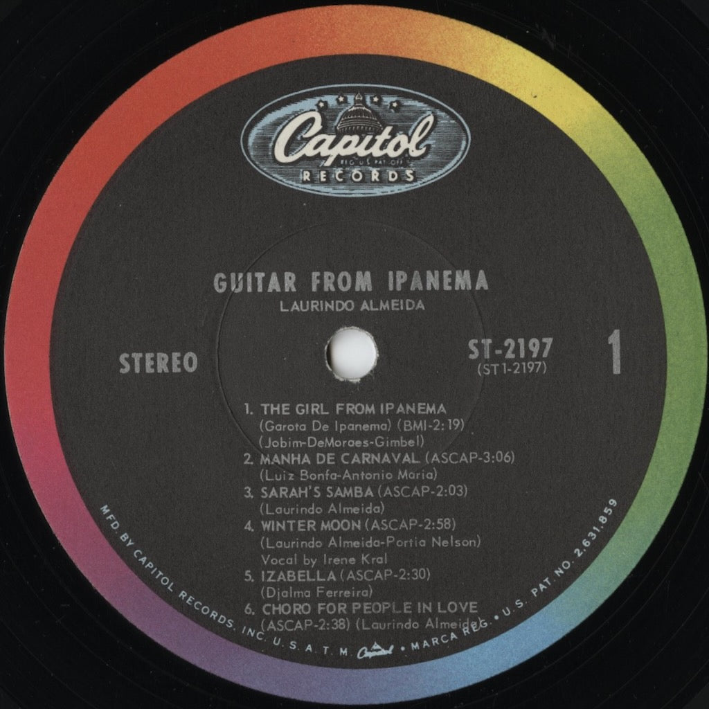 Laurindo Almeida / ローリンド・アルメイダ / Guitar From Ipanema (ST-2197)