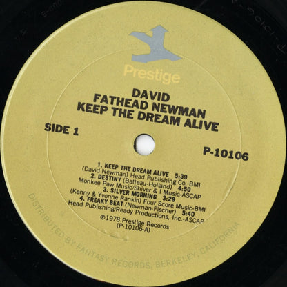 David Fathead Newman / デヴィッド・ファットヘッド・ニューマン / Keep The Dream Alive (P-10106)