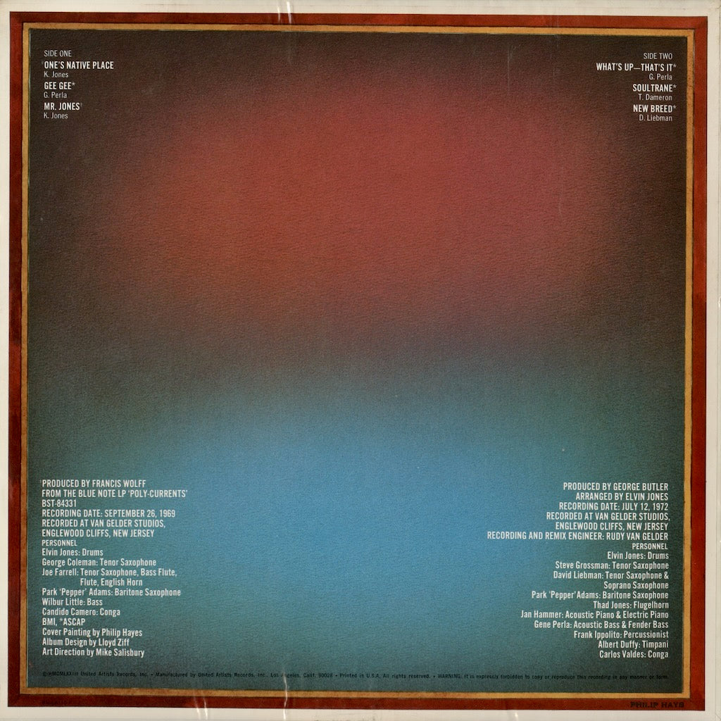 Elvin Jones / エルヴィン・ジョーンズ / Mr. Jones (BN-LA110-F)