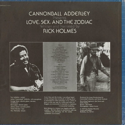 Cannonball Adderley - Love, Sex, And The Zodiac (F-9445) 1974 US Fantasy｜中古LP