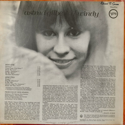 Astrud Gilberto - Windy (V6-8754) 1968 US Verve｜中古LP