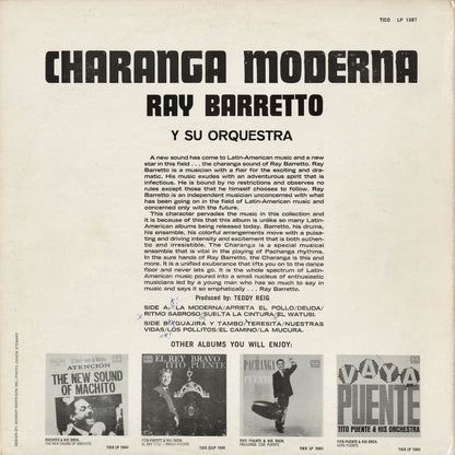 Ray Barretto - Charanga Moderna (LP 1087) LP 1962 US Tico｜中古LP