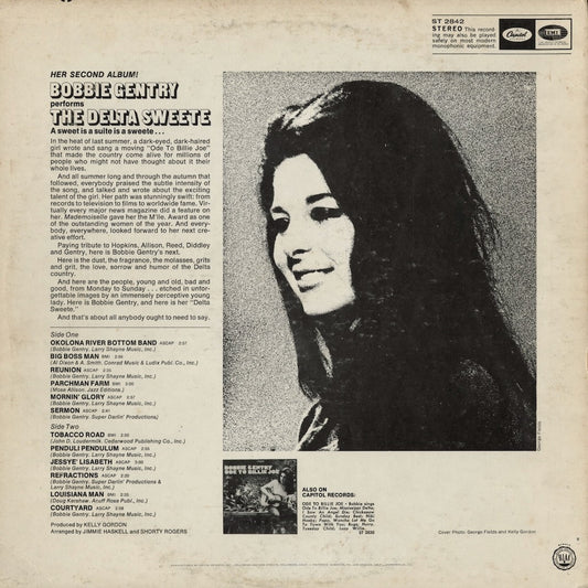 Bobbie Gentry - The Delta Sweete (ST-2842) 1968 US Capitol｜中古LP