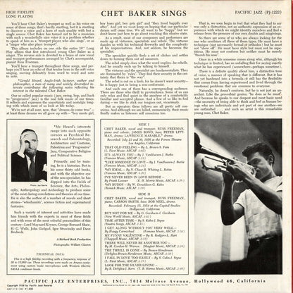 Chet Baker / チェット・ベイカー / Chet Baker Sings (GXF−3131)