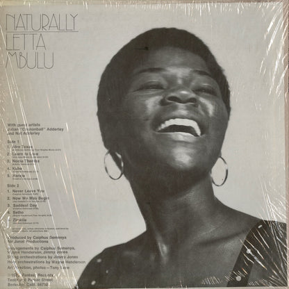 Letta Mbulu – Naturally (F9428) LP 1973 US Fantasy｜中古LP