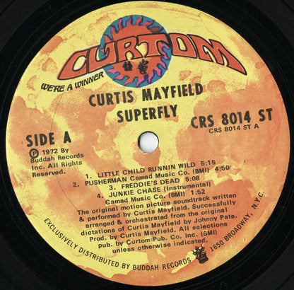 Curtis Mayfield – Superfly (CRS-8014-ST) LP 1972 US Curtom | 中古LP