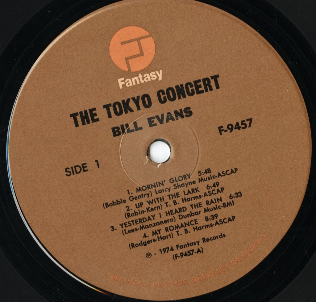 Bill Evans - Live In Tokyo (F-9457) LP 1974 US Fantasy｜中古LP