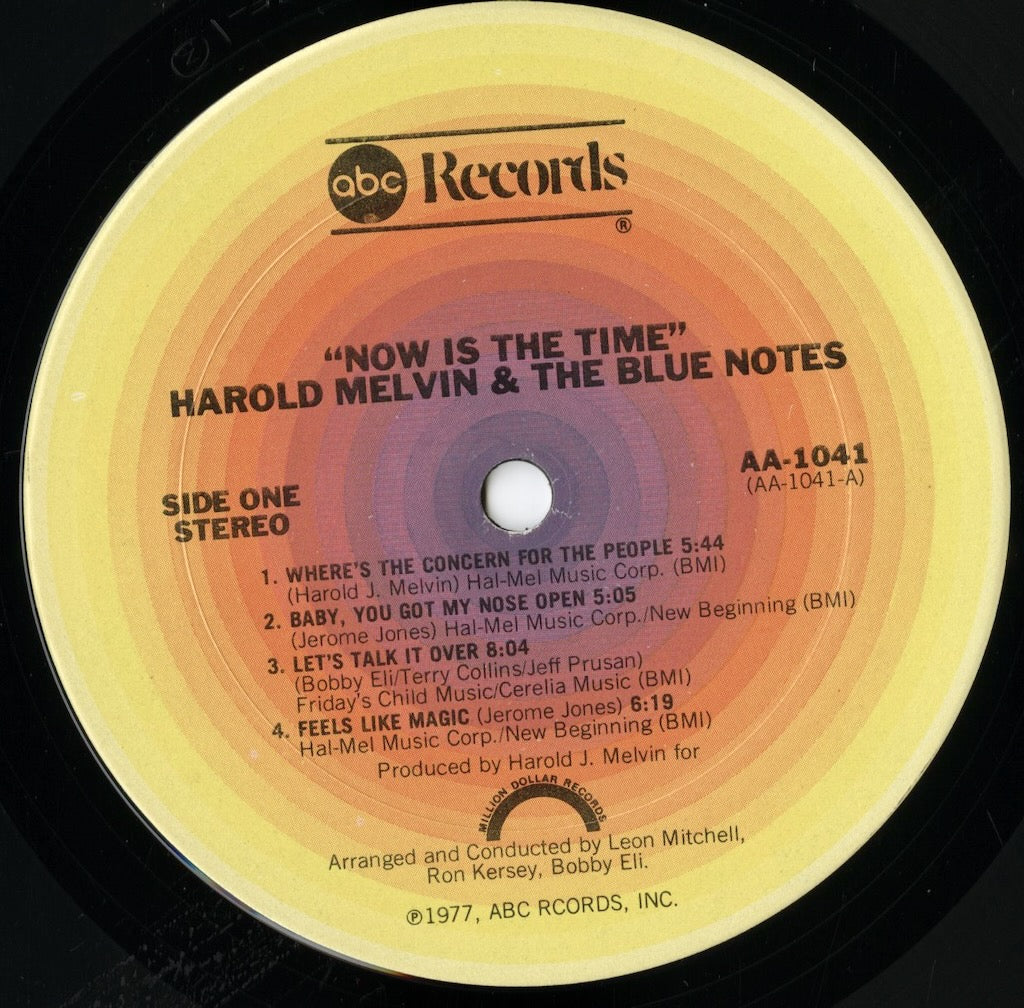 Harold Melvin & The Blue Notes - Now Is The Time (AA-1041) LP 1977 US ABC｜中古LP