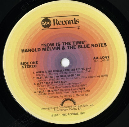 Harold Melvin & The Blue Notes - Now Is The Time (AA-1041) LP 1977 US ABC｜中古LP