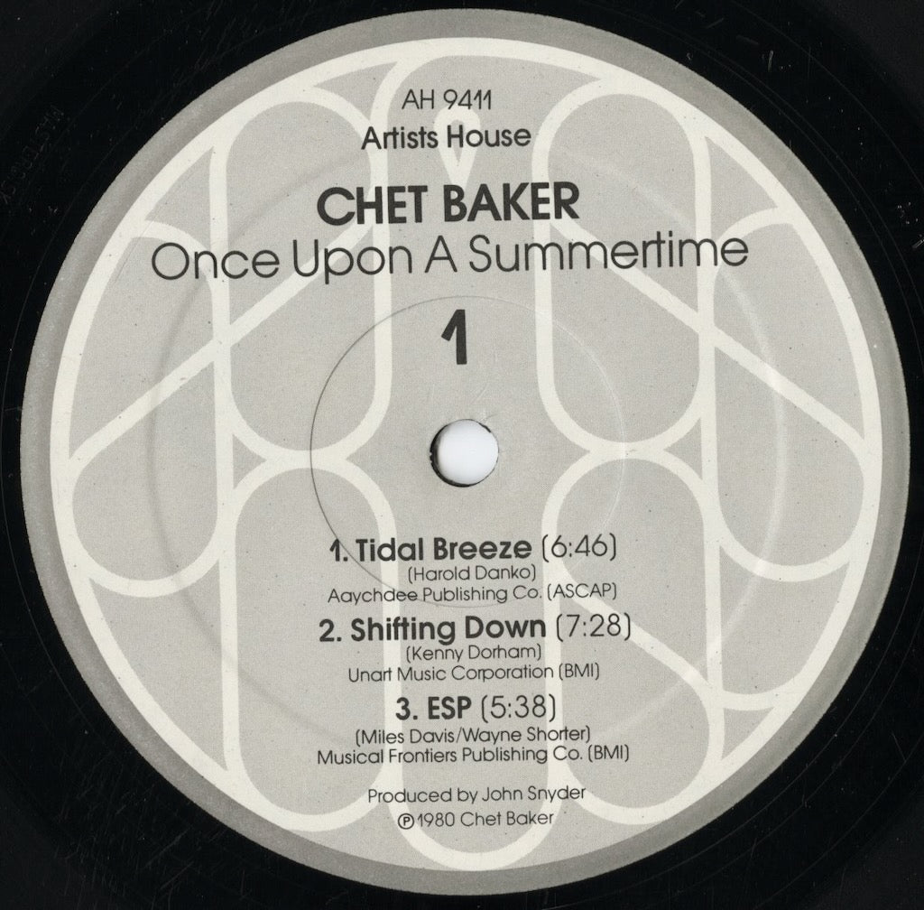 Chet Baker - Once Upon A Summertime (AH9411) 1980 US Artists House｜中古LP