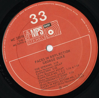 George Duke - Faces In Reflection (MC 22018) LP 1974 US MPS｜中古LP