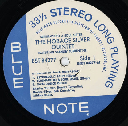 Horace Silver - Serenade To A Soul Sister (BST 84277) LP 1968 US Blue Note｜中古LP