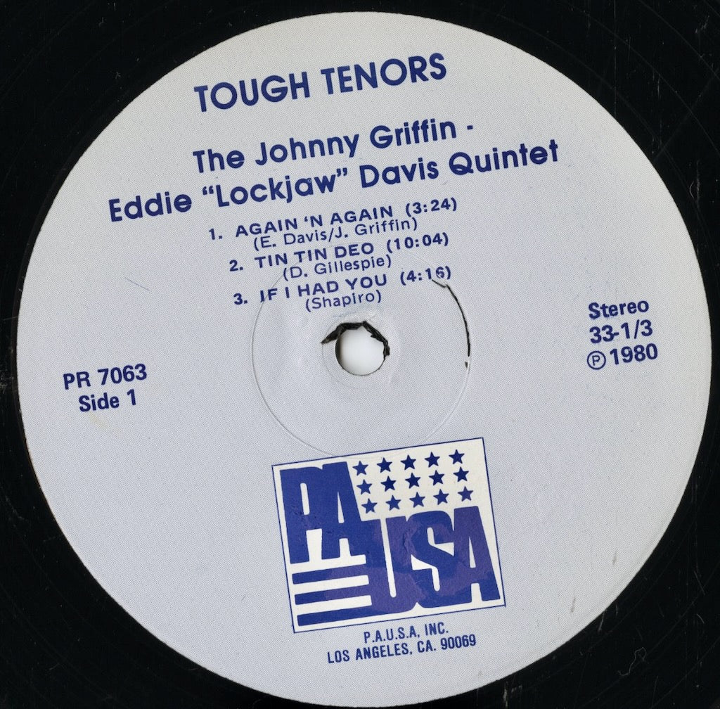 Eddie Davis, Johnny Griffin Quintet - Tough Tenors Again 'N' Again (PR 7063) LP 1980 US Pausa｜中古LP