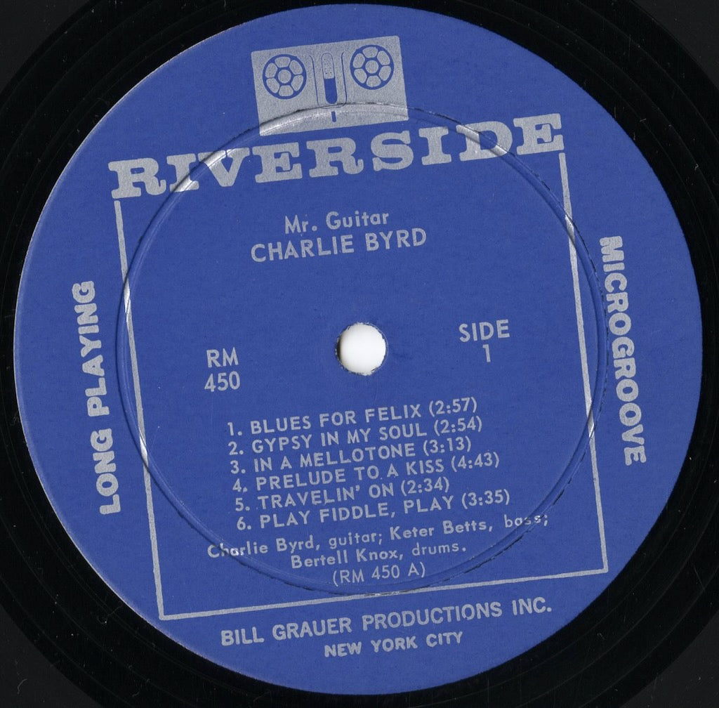 Charlie Byrd / Mr. Guitar (RM 450) LP 1963 US Riverside｜中古LP