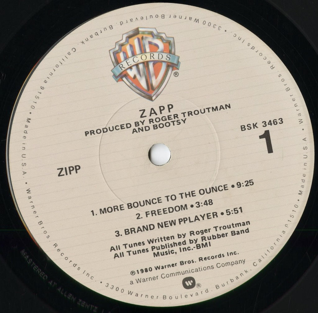 Zapp - Zapp (BSK 3463) 1980 US Warner Bros.｜中古LP