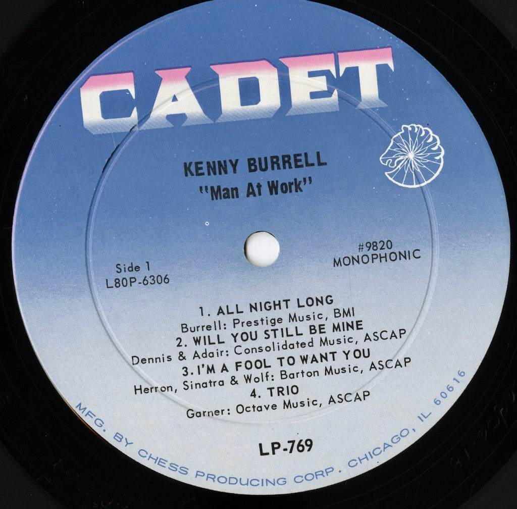 Kenny Burrell / ケニー・バレル / Man At Work (LP-769)