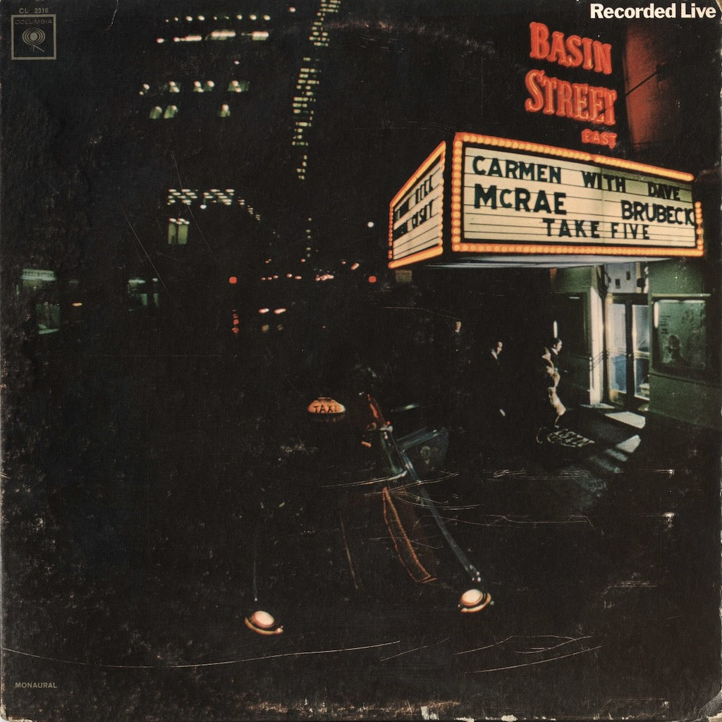 Carmen McRae Take Five CL 2316 US Columbia 2eye Mono LP